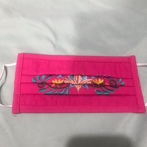 Embroidered face mask